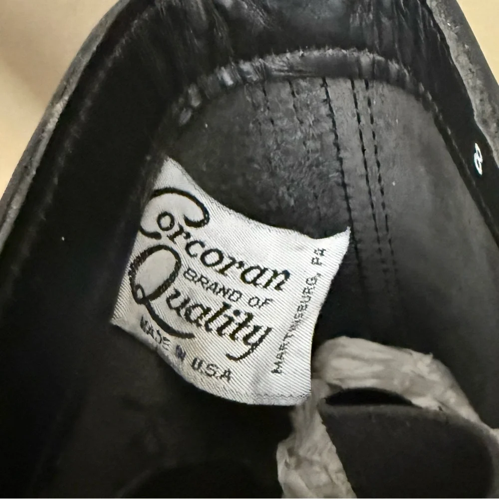 Corcoran Black Genuine Leather 10” Jump Boot Combat Motorcycle Grunge Size 8E - Picture 4 of 13